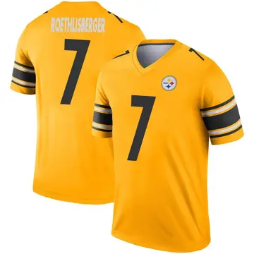 Ben Roethlisberger Pittsburgh Steelers Youth Legend Black Color Rush T-Shirt