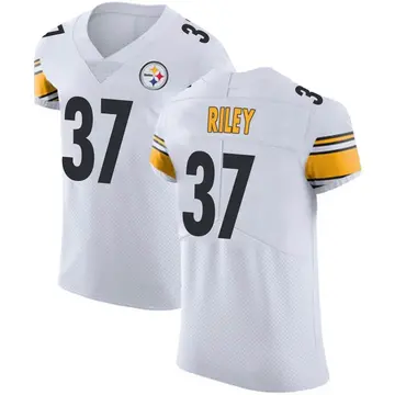 Elijah Riley Men's Nike White Pittsburgh Steelers Game Custom Jersey Size: 3XL