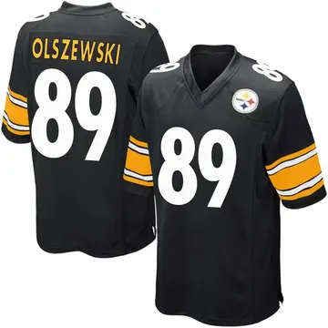 Gunner Olszewski Pittsburgh Steelers Men's Black Name & Number Logo T-Shirt  