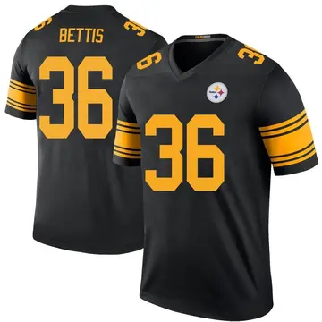 Jerome Bettis Pittsburgh Steelers Men's Legend Black Color Rush T-Shirt