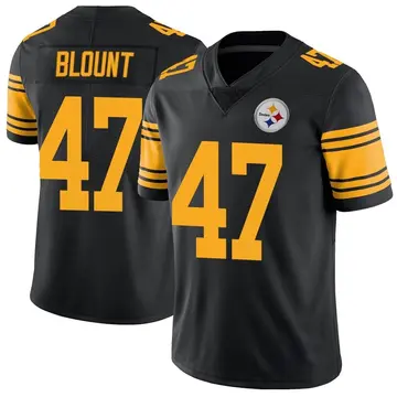 : Mel Blount Jersey #47 Pittsburgh Custom Stitched Black