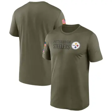 DeMarvin Leal Pittsburgh Steelers Men's Legend Olive Salute to Service  T-Shirt