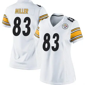 Heath Miller Signed White Pittsburgh Steelers Jersey (TSE Holo) 2x Pro –