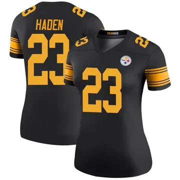 TSE Shop Joe Haden Signed Custom Black Football Jersey - Professionally Framed (Very Slightly Damaged)