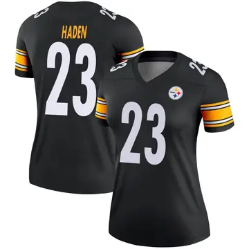 TSE Shop Joe Haden Signed Custom Black Football Jersey - Professionally Framed (Very Slightly Damaged)