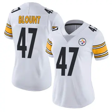 cheap offers online Mitchell Jersey & Blount White sale Mel Ness Pittsburgh  Throwback Steelers Mel #47 Blount on Steelers throwback Jersey 