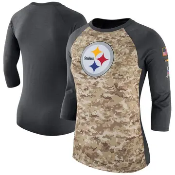 Custom Pittsburgh Steelers Youth Legend Olive Salute to Service T-Shirt