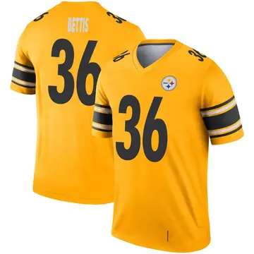 Mitchell & Ness Jerome Bettis Black/gold Pittsburgh Steelers 1996 Split  Legacy Replica Jersey At Nordstrom in Yellow for Men